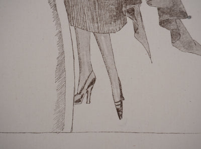 Ecole XXème : La nouvelle robe, Lithographie