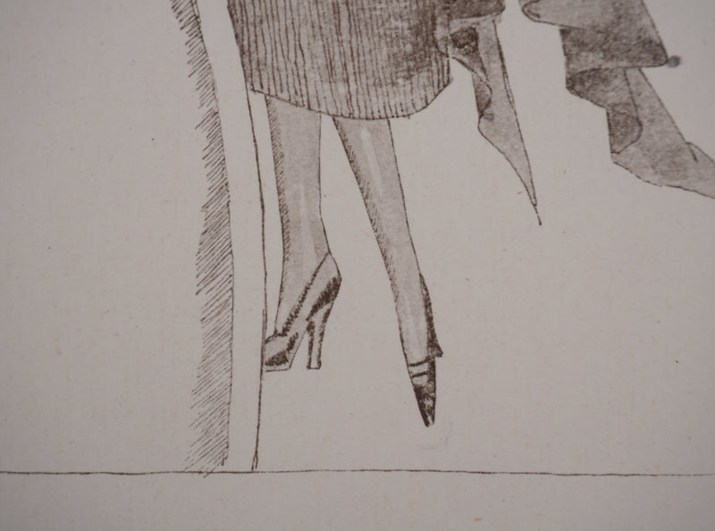 Ecole XXème : La nouvelle robe, Lithographie