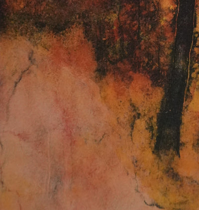 Bernard GANTNER : Forêt automnale, Lithographie originale signée