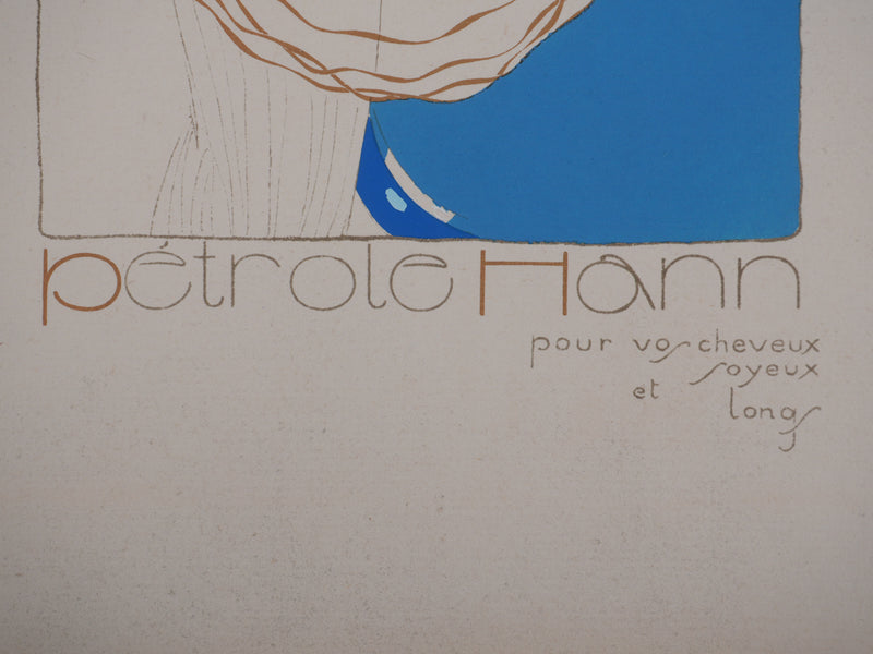 Ecole XXème : Pétrole Hahn, Longue chevelure, Lithographie