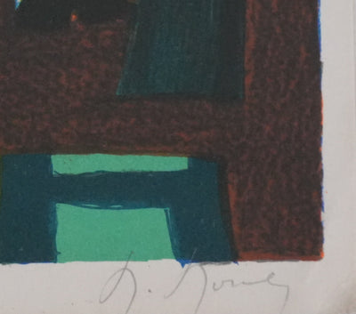 Marcel MOULY : Nature morte au vase, Lithographie originale signée