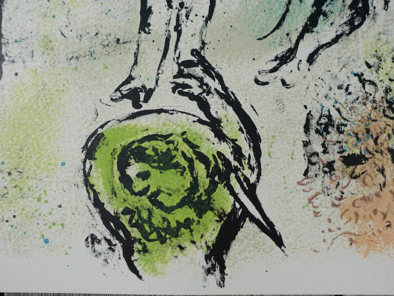 Marc CHAGALL : Athéna et le cheval, Lithographie originale (photo de détail 5) - Crédit photo : Galerie Art.Paris