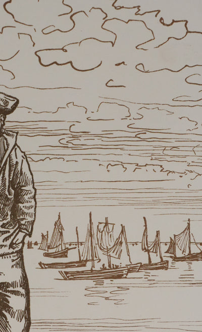 Jacques BELTRAND : Le petit mousse, Gravure originale signée
