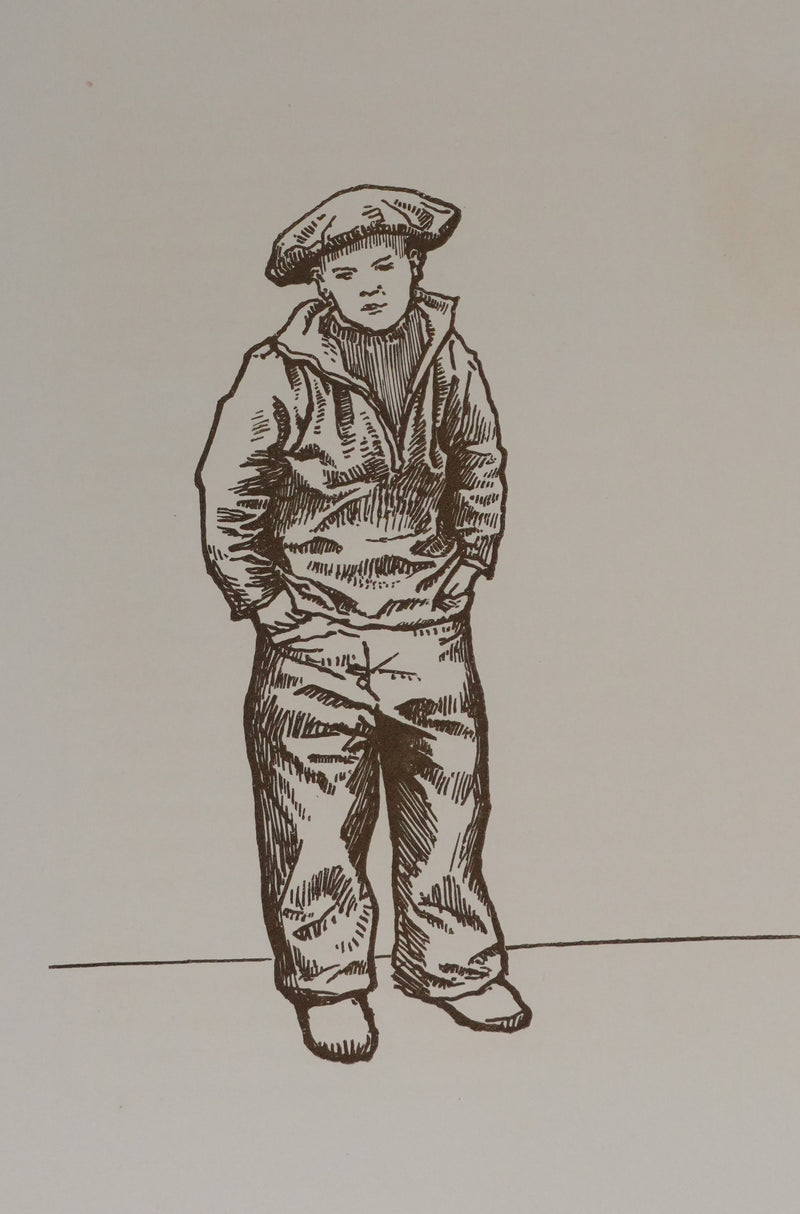 Jacques BELTRAND : Le petit mousse, Gravure originale