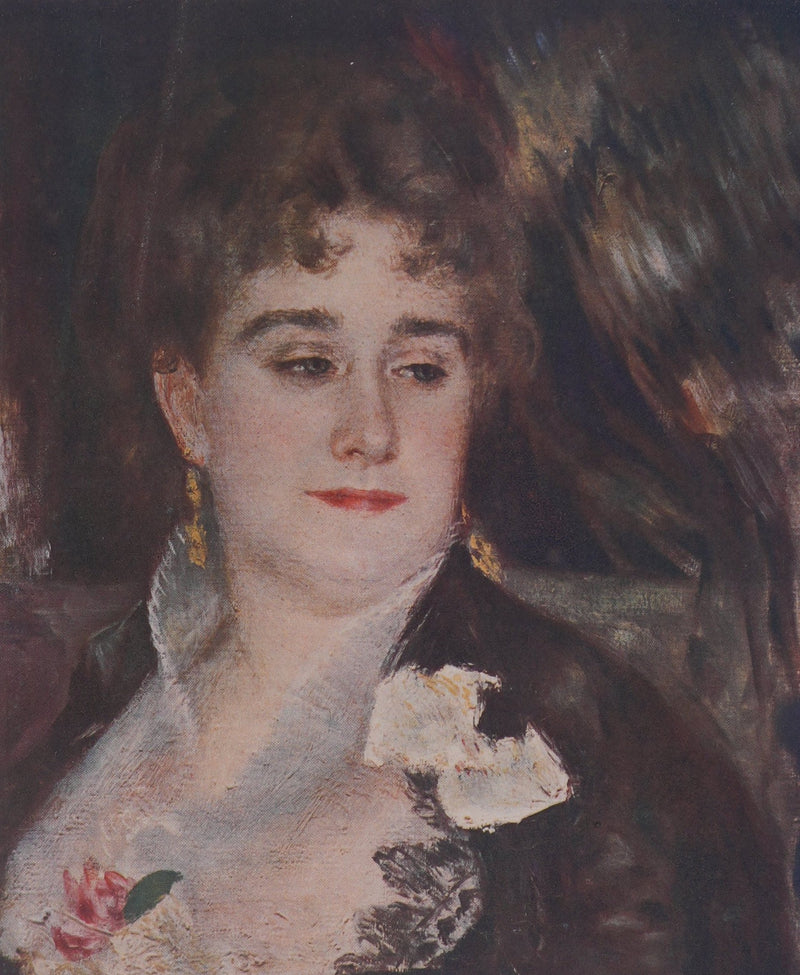 Pierre-Auguste RENOIR : Portrait à la rose, Héliogravure