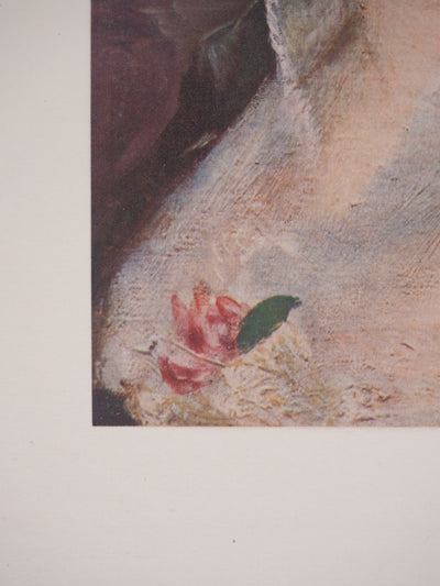 Pierre-Auguste RENOIR : Portrait à la rose, Héliogravure