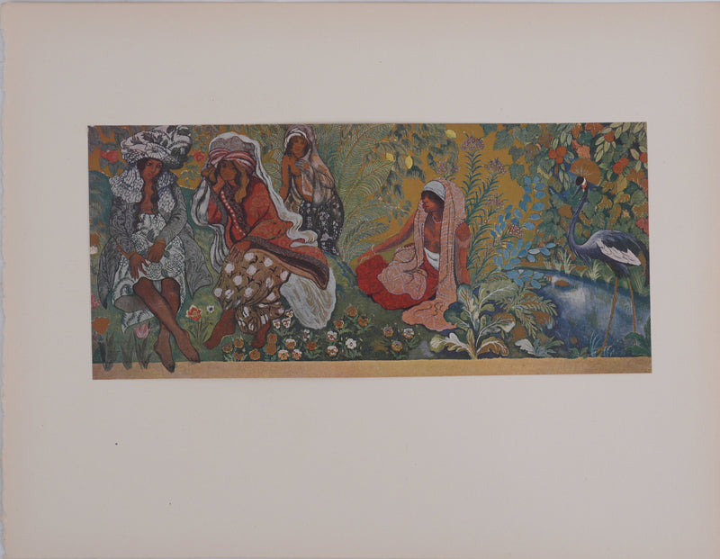 Georges MANZANA-PISSARRO : Les trois femmes indiennes, Héliogravure