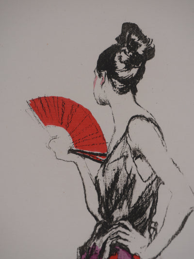 Etienne-Adrien DRIAN : Les espagnoles, Lithographie originale