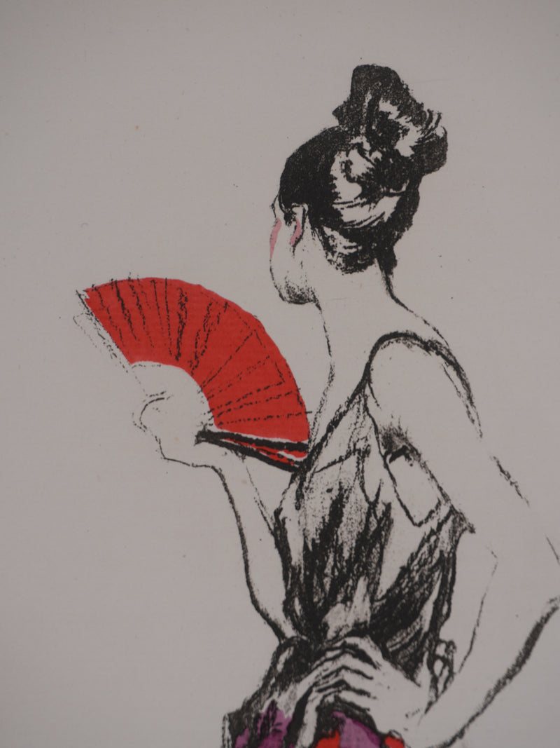 Etienne-Adrien DRIAN : Les espagnoles, Lithographie originale