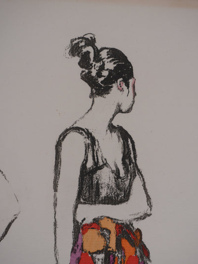 Etienne-Adrien DRIAN : Les espagnoles, Lithographie originale