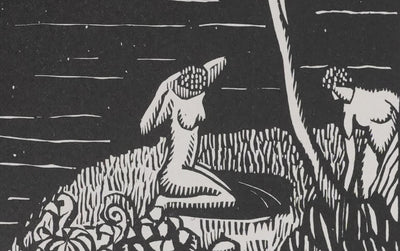 Constant LE BRETON : Les baigneuses, Gravure originale signée