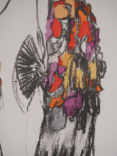 Etienne-Adrien DRIAN : Les espagnoles, Lithographie originale