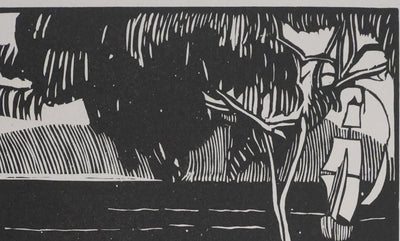 Constant LE BRETON : Les baigneuses, Gravure originale signée