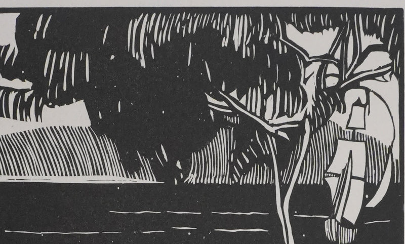 Constant LE BRETON : Les baigneuses, Gravure originale signée