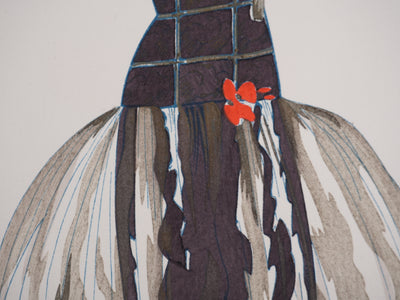 Mario SIMON : La pluie d'or, Lithographie originale signée
