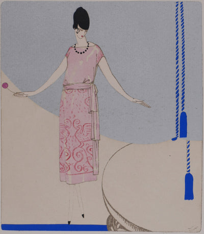 Llano FLORES (dit François CARRERA) : Marie Louise Barclay, Lithographie originale signée