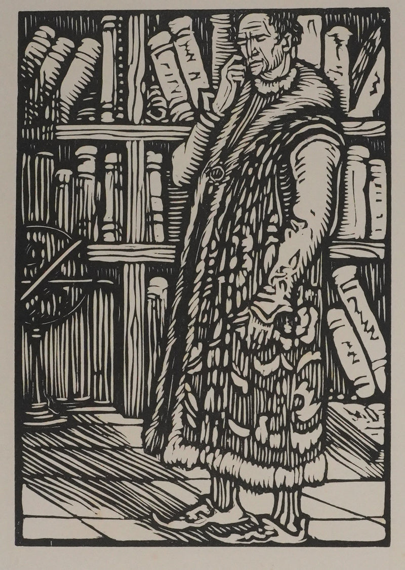 Louis JOU : Le collectionneur, Gravure originale