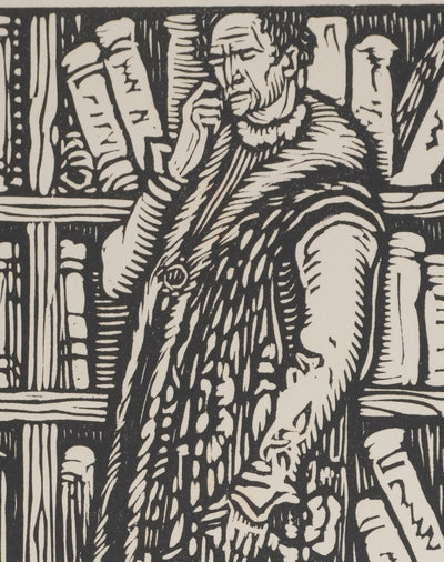 Louis JOU : Le collectionneur, Gravure originale