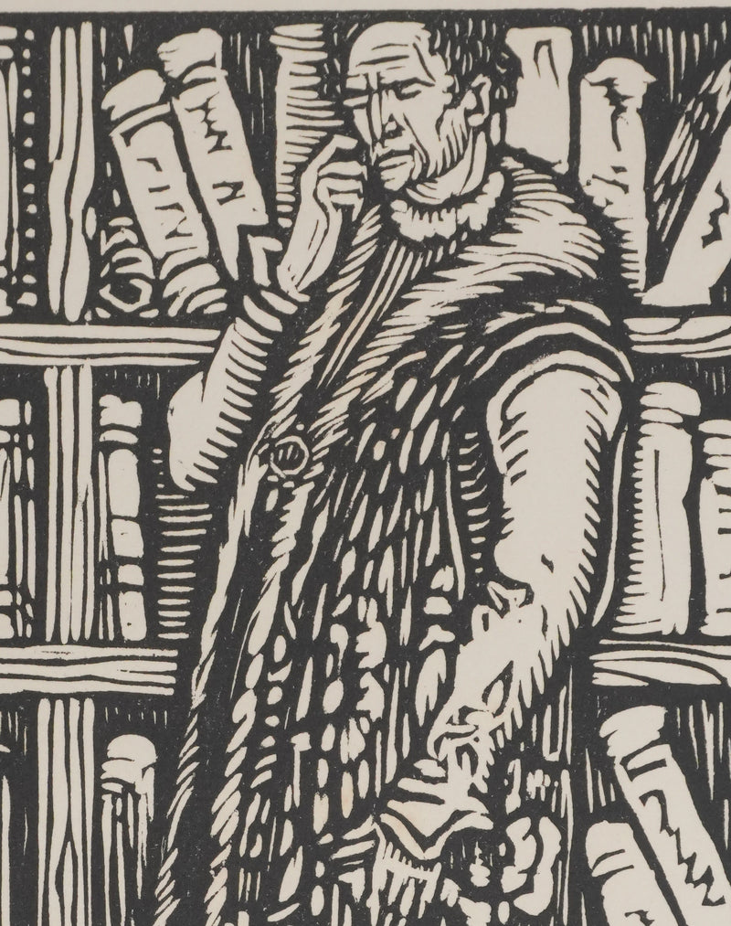 Louis JOU : Le collectionneur, Gravure originale