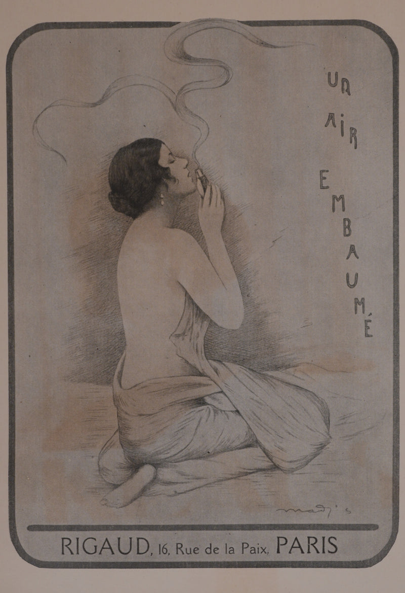 Ecole XXème : Un air embaumé, Héliogravure signée