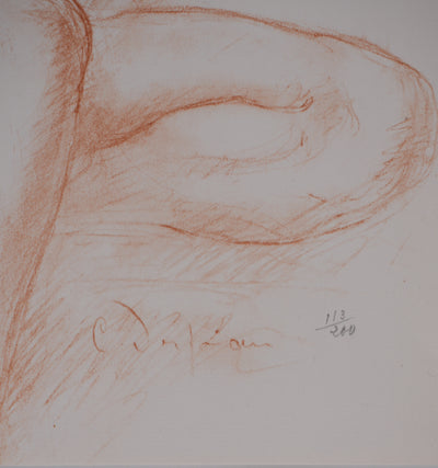 Charles DESPIAU : Nu féminin endormi, Lithographie originale signée