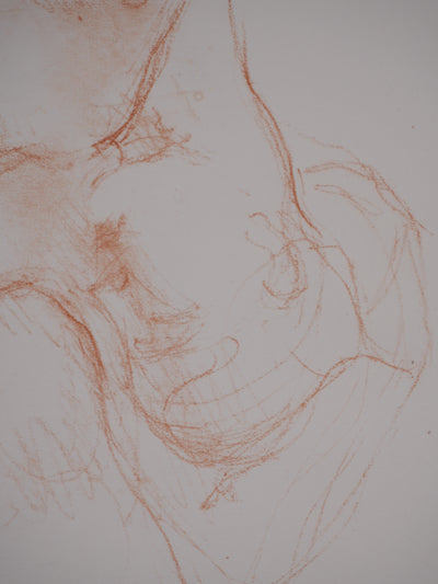 Charles DESPIAU : Nu féminin endormi, Lithographie originale signée