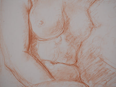 Charles DESPIAU : Nu féminin endormi, Lithographie originale signée