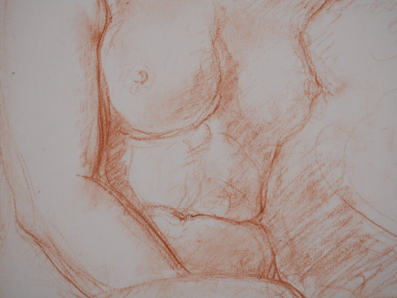 Charles DESPIAU : Nu féminin endormi, Lithographie originale signée