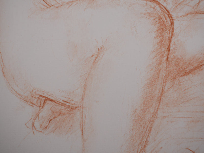 Charles DESPIAU : Nu féminin endormi, Lithographie originale signée