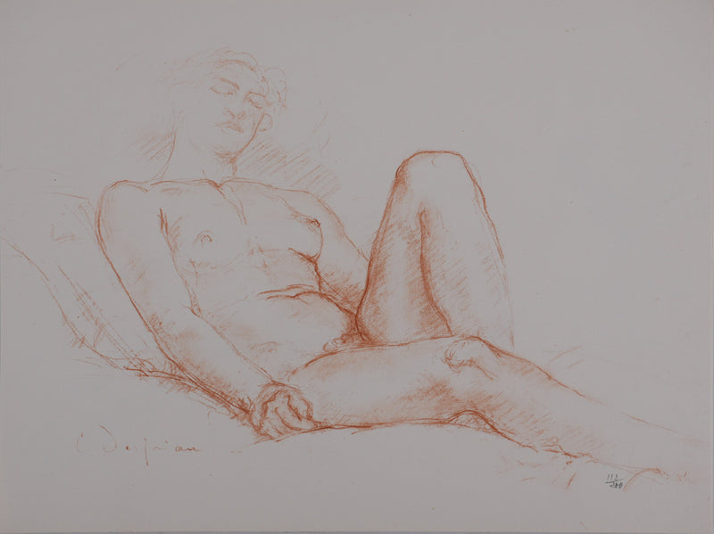 Charles DESPIAU : Nu allongé, Lithographie originale signée
