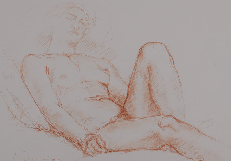 Charles DESPIAU : Nu allongé, Lithographie originale signée