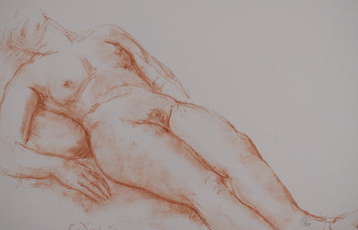 Charles DESPIAU : La sieste, Lithographie originale signée