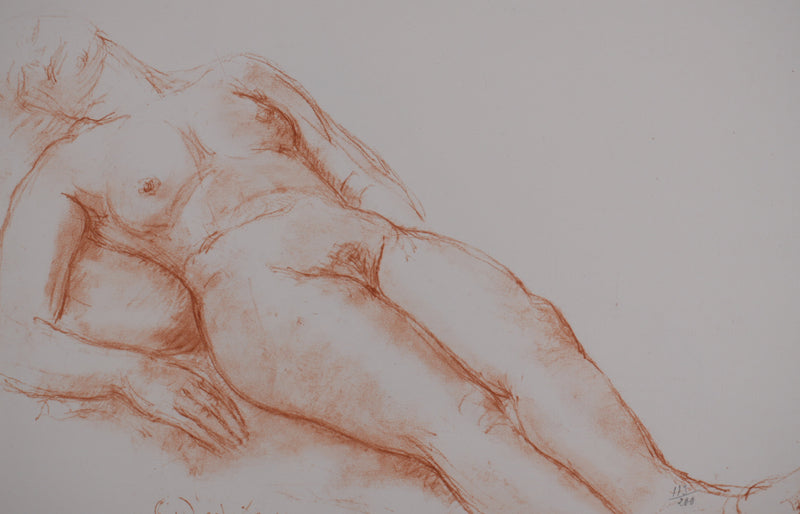 Charles DESPIAU : La sieste, Lithographie originale signée