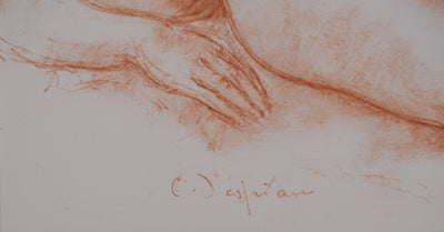 Charles DESPIAU : La sieste, Lithographie originale signée