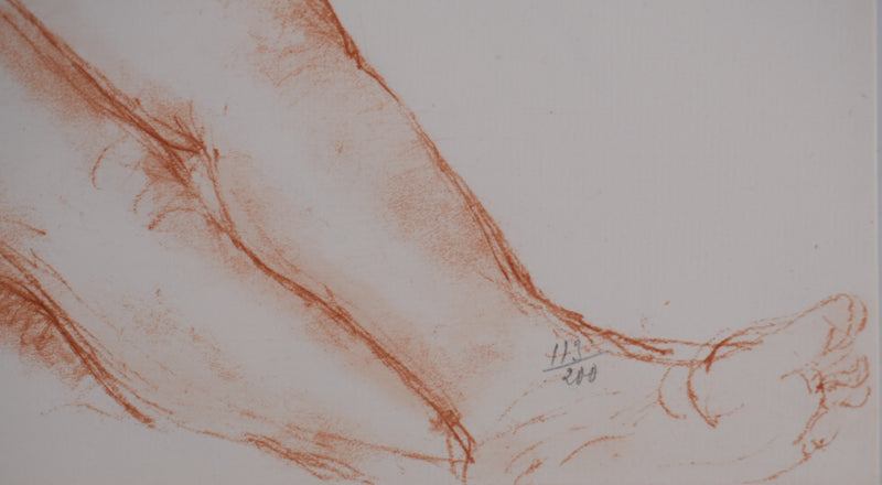 Charles DESPIAU : La sieste, Lithographie originale signée