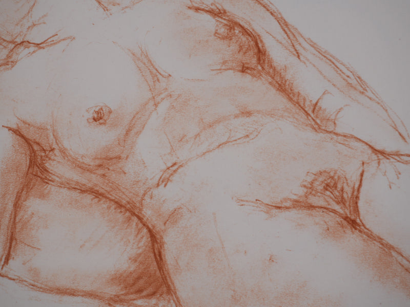 Charles DESPIAU : La sieste, Lithographie originale signée