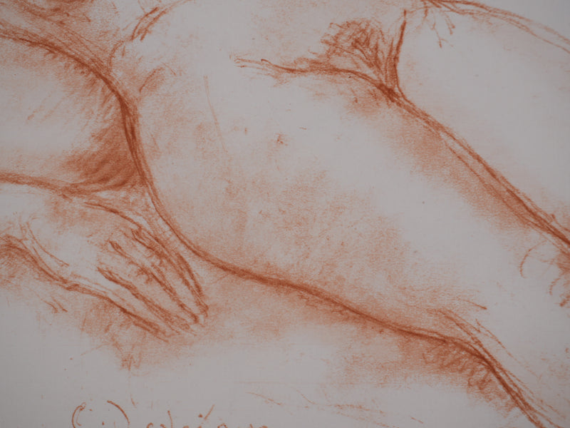 Charles DESPIAU : La sieste, Lithographie originale signée