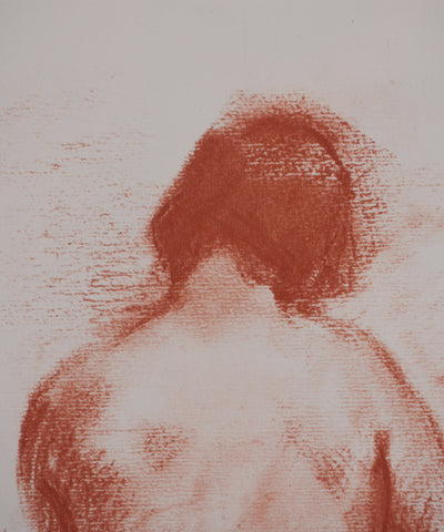Marcel ROCHE : Nu de dos, Lithographie originale signée