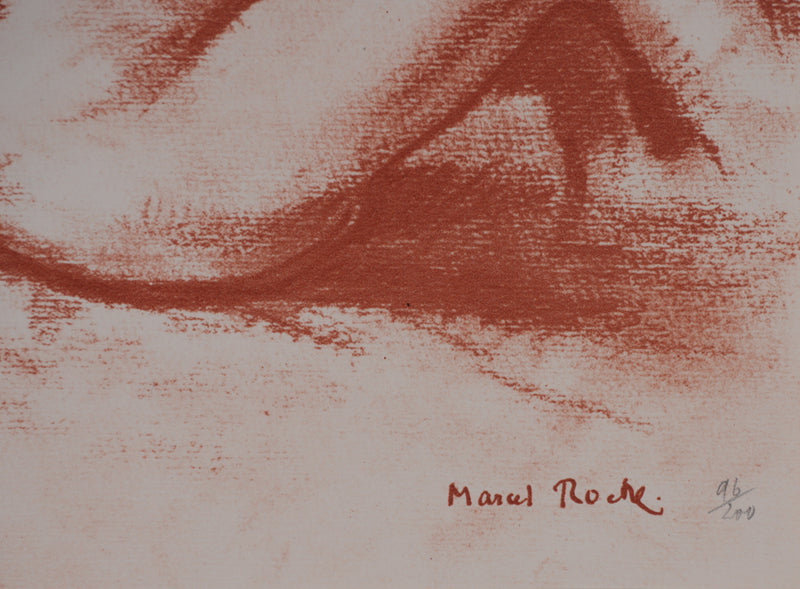 Marcel ROCHE : Nu allongé, Lithographie originale signée