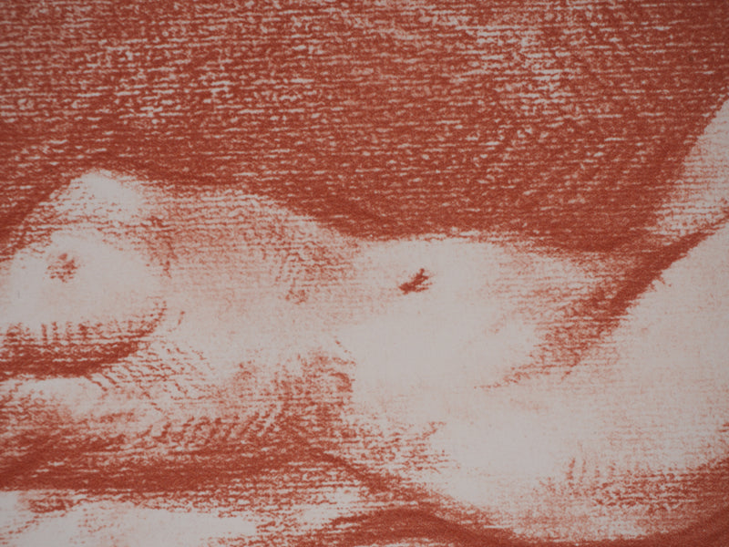 Marcel ROCHE : Nu allongé, Lithographie originale signée