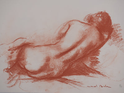 Marcel ROCHE : Rêveuse, Lithographie originale signée