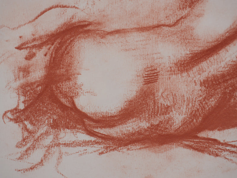 Marcel ROCHE : Rêveuse, Lithographie originale signée