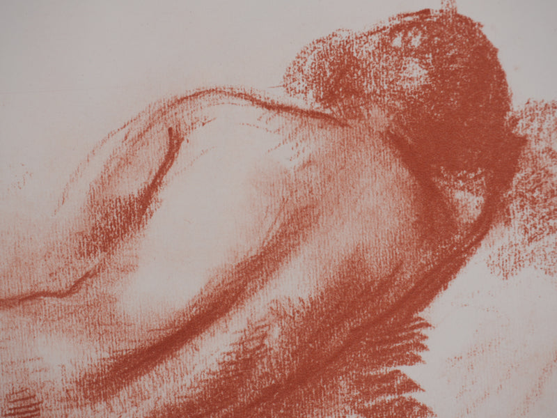 Marcel ROCHE : Rêveuse, Lithographie originale signée