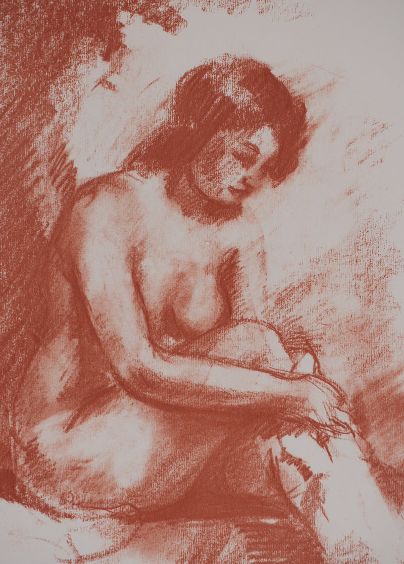 Marcel ROCHE : La toilette, Lithographie originale signée