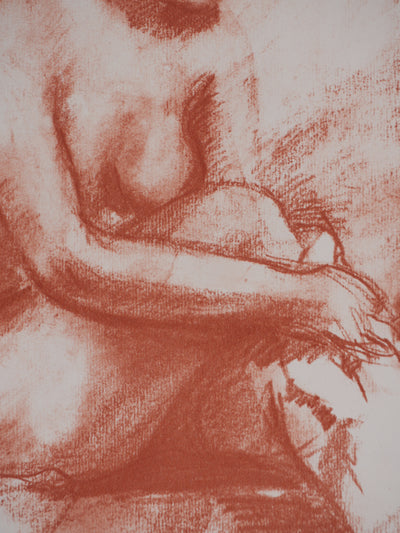 Marcel ROCHE : La toilette, Lithographie originale signée