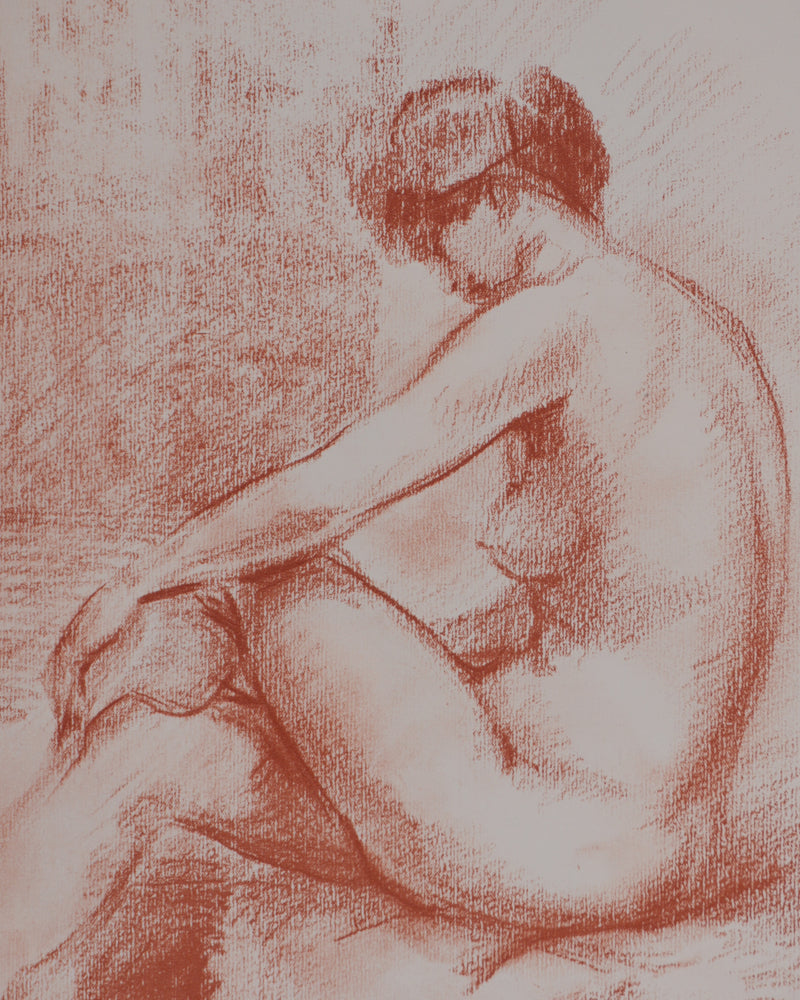 Marcel ROCHE : Au bain, Lithographie originale signée