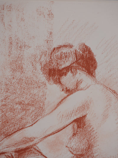 Marcel ROCHE : Au bain, Lithographie originale signée