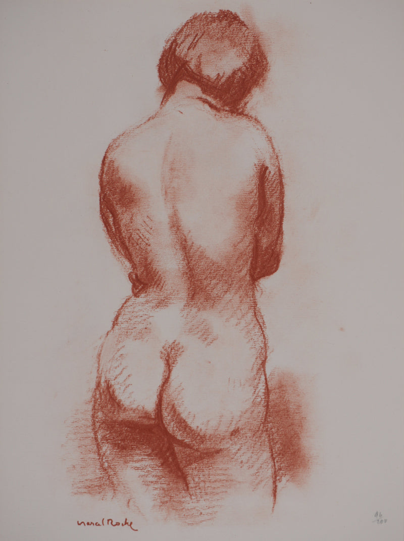 Marcel ROCHE : La baigneuse, Lithographie originale signée