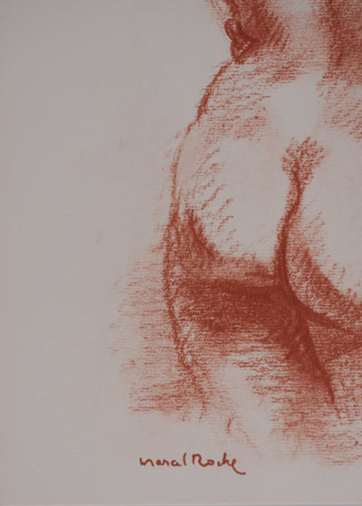 Marcel ROCHE : La baigneuse, Lithographie originale signée