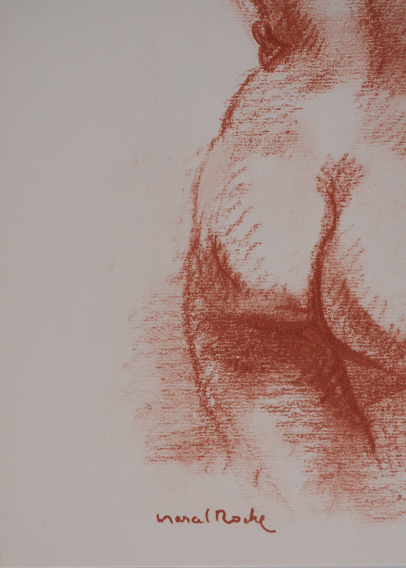 Marcel ROCHE : La baigneuse, Lithographie originale signée